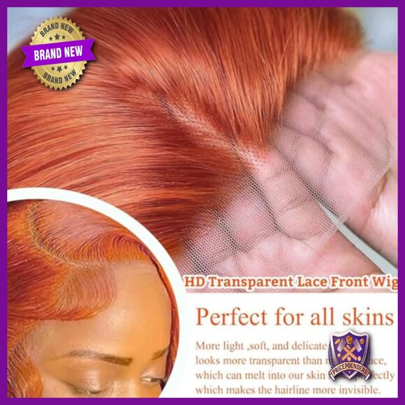 32 Inch Human Hair Lace Front Wig 13x6 Straight 200% Density Glueless main image 4